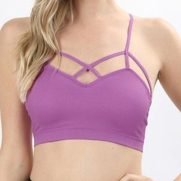 Zenana criss cross front bralette - Picture 1 of 3